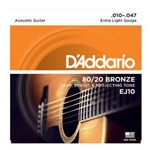 D'Addario EJ10 Guitar Strings Xlt Bronze