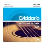 D'Addario EJ38 Guitar Strings 12-Lt Phos Bronze