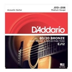 D'Addario EJ12 Guitar Strings Med Bronze .013-.056