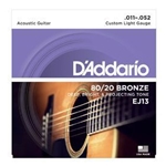 D'Addario EJ13 Guitar Strings Cstm Lt .011-.052
