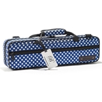 Beaumont Music BFCABP Flute Case-Blue Polka