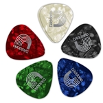 D'Addario 1CBKP4 Black Pearl Picks-Med