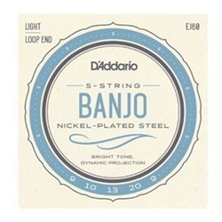 D'Addario J60 5 String Banjo-Lt