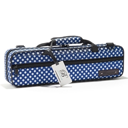 Beaumont Music BFCABP Flute Case-Blue Polka