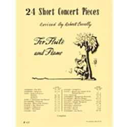 24 Short Concert Pieces For Flute and Piano by Robert Cavally