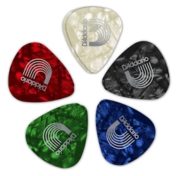 D'Addario 1CBKP4 Black Pearl Picks-Med