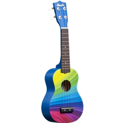 Amahi DDUK10 Wavy Rainbow Soprano Uke