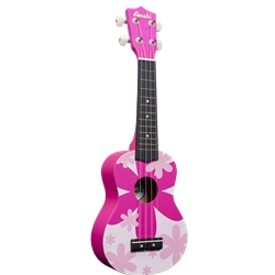 Amahi DDUK4 Pink Flower Soprano Uke