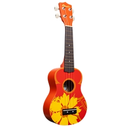 Amahi DDUK5 Orange Flower Soprano Uke